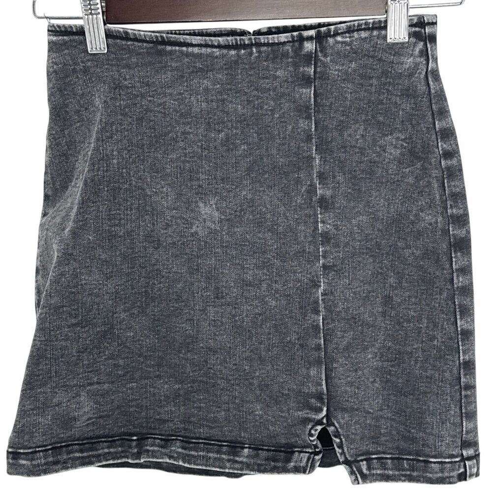 Wild Fable Black Denim Mini Skirt 0